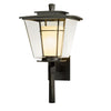 Hubbardton Forge Coastal Dark Smoke Clear Glass With Opal Diffuser (Zu) Beacon Hall Large Outdoor Sconce