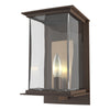 Hubbardton Forge Coastal Bronze Translucent Soft Gold Clear Glass (Zm) Kingston Outdoor Medium Sconce