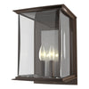 Hubbardton Forge Coastal Bronze Translucent Vintage Platinum Clear Glass (Zm) Kingston Outdoor Large Sconce