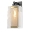 Hubbardton Forge Coastal Black Coastal Gold Clear Glass (Zm) Polaris Outdoor Large Sconce