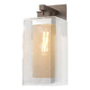 Hubbardton Forge Coastal Bronze Coastal Silver Clear Glass (Zm) Polaris Outdoor Large Sconce