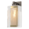 Hubbardton Forge Coastal Dark Smoke Coastal Gold Clear Glass (Zm) Polaris Outdoor Large Sconce