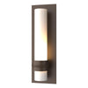 Hubbardton Forge Coastal Bronze Opal Glass (Gg) Rook Small Outdoor Sconce