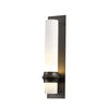 Hubbardton Forge Coastal Dark Smoke Opal Glass (Gg) Rook Outdoor Sconce