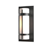 Hubbardton Forge Coastal Black Opal Glass (Gg) Banded Outdoor Sconce