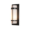 Hubbardton Forge Coastal Black Opal Glass (Gg) Banded Extra Large Outdoor Sconce