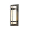 Hubbardton Forge Coastal Dark Smoke Opal Glass (Gg) Banded Extra Large Outdoor Sconce