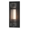 Hubbardton Forge Coastal Black Seeded Glass With Opal Diffuser (Zs) Torch Small Outdoor Sconce