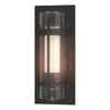 Hubbardton Forge Coastal Natural Iron Seeded Glass With Opal Diffuser (Zs) Torch Small Outdoor Sconce