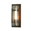 Hubbardton Forge Coastal Bronze Seeded Glass With Opal Diffuser (Zs) Torch Small Outdoor Sconce