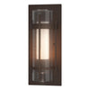 Hubbardton Forge Coastal Bronze Seeded Glass With Opal Diffuser (Zs) Torch Outdoor Sconce