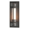 Hubbardton Forge Coastal Natural Iron Seeded Glass With Opal Diffuser (Zs) Torch Large Outdoor Sconce