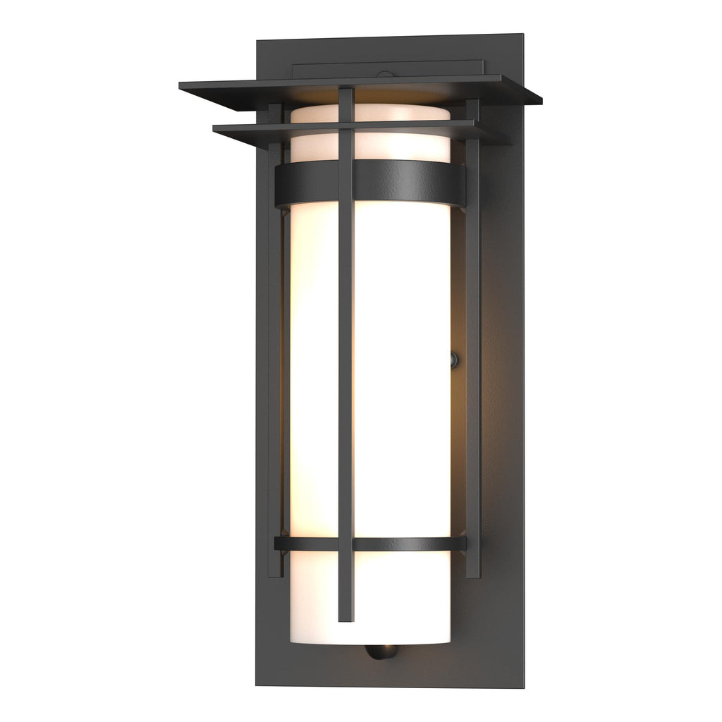 Hubbardton Forge Banded with Top Plate Small Outdoor Sconce