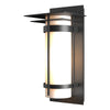 Hubbardton Forge Coastal Black Opal Glass (Gg) Banded With Top Plate Outdoor Sconce