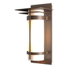 Hubbardton Forge Coastal Bronze Opal Glass (Gg) Banded With Top Plate Outdoor Sconce