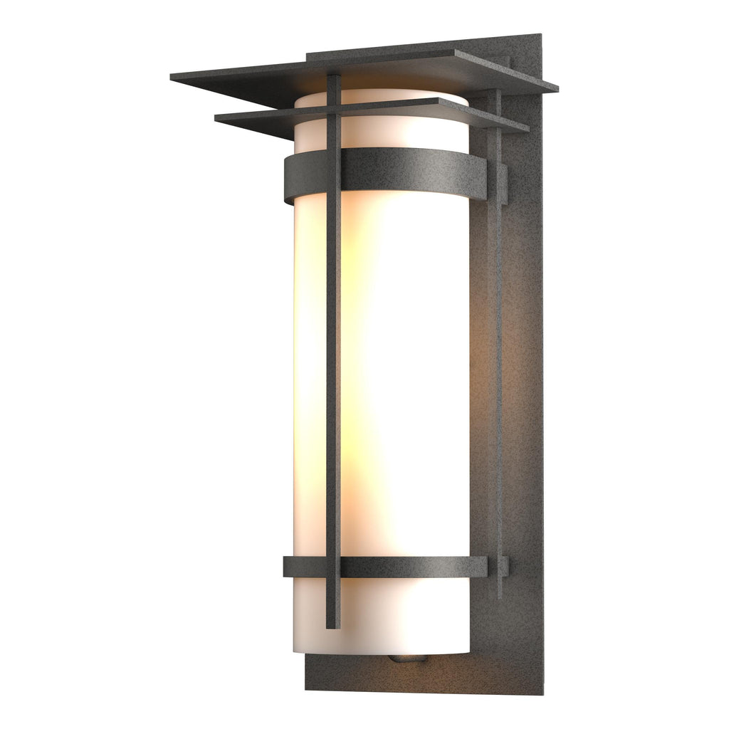 Hubbardton Forge Banded with Top Plate Large Outdoor Sconce