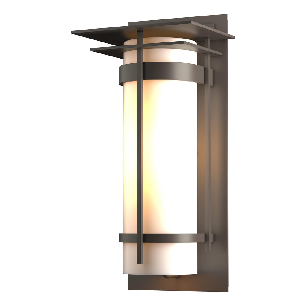 Hubbardton Forge Banded with Top Plate Large Outdoor Sconce