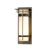 Hubbardton Forge Coastal Bronze Opal Glass (Gg) Banded With Top Plate Extra Large Outdoor Sconce