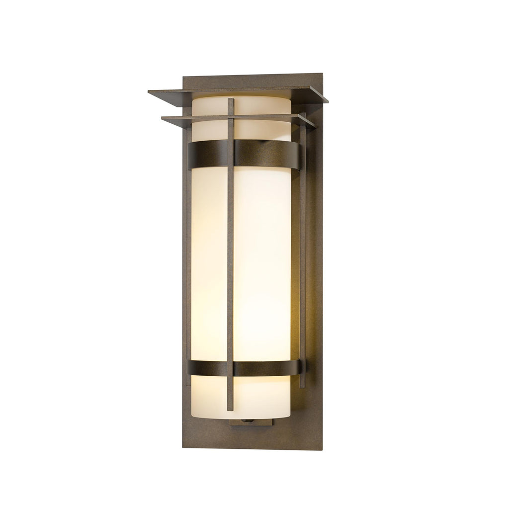 Hubbardton Forge Banded with Top Plate Extra Large Outdoor Sconce