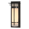 Hubbardton Forge Coastal Oil Rubbed Bronze Opal Glass (Gg) Banded With Top Plate Extra Large Outdoor Sconce