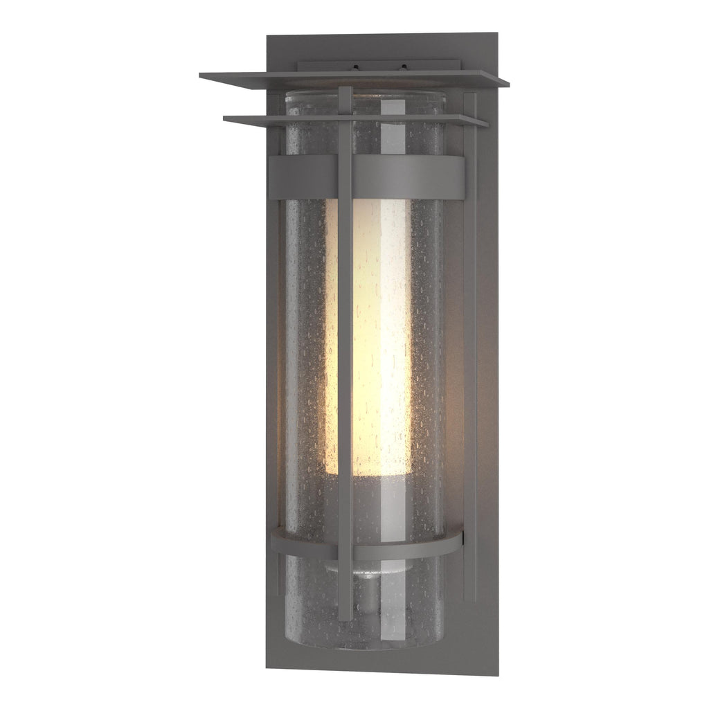 Hubbardton Forge Torch Small Outdoor Sconce with Top Plate