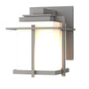 Hubbardton Forge Coastal Burnished Steel Opal Glass (Gg) Tourou Small Outdoor Sconce