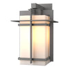 Hubbardton Forge Coastal Burnished Steel Opal Glass (Gg) Tourou Large Outdoor Sconce