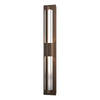 Hubbardton Forge Coastal Bronze Clear Glass (Zm) Double Axis Large Led Outdoor Sconce