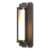 Hubbardton Forge Coastal Dark Smoke Clear Glass (Zm) Fuse Outdoor Sconce