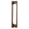 Hubbardton Forge Coastal Bronze Clear Glass (Zm) Fuse Large Outdoor Sconce