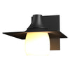 Hubbardton Forge Coastal Black Opal Glass (Gg) Hood Outdoor Sconce