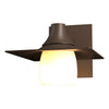 Hubbardton Forge Coastal Bronze Opal Glass (Gg) Hood Outdoor Sconce