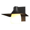 Hubbardton Forge Coastal Oil Rubbed Bronze Opal Glass (Gg) Hood Outdoor Sconce