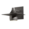 Hubbardton Forge Coastal Burnished Steel Hood Dark Sky Outdoor Sconce