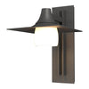 Hubbardton Forge Coastal Natural Iron Opal Glass (Gg) Hood Large Outdoor Sconce