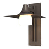 Hubbardton Forge Coastal Dark Smoke Opal Glass (Gg) Hood Large Outdoor Sconce