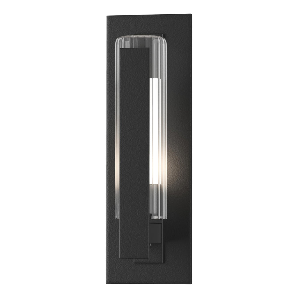 Hubbardton Forge Vertical Bar Fluted Glass Small Outdoor Sconce