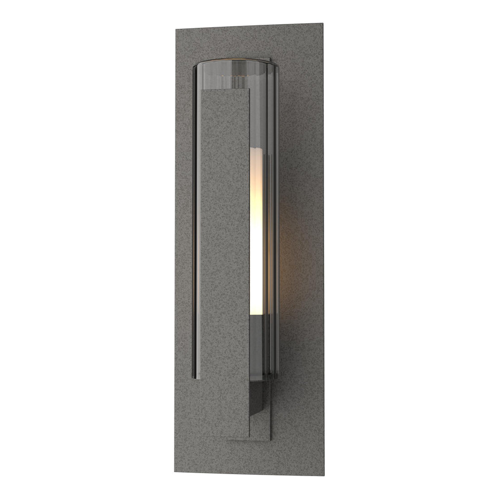 Hubbardton Forge Vertical Bar Fluted Glass Small Outdoor Sconce