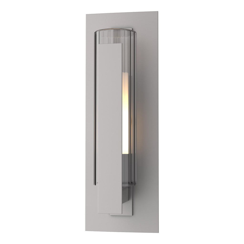 Hubbardton Forge Vertical Bar Fluted Glass Small Outdoor Sconce