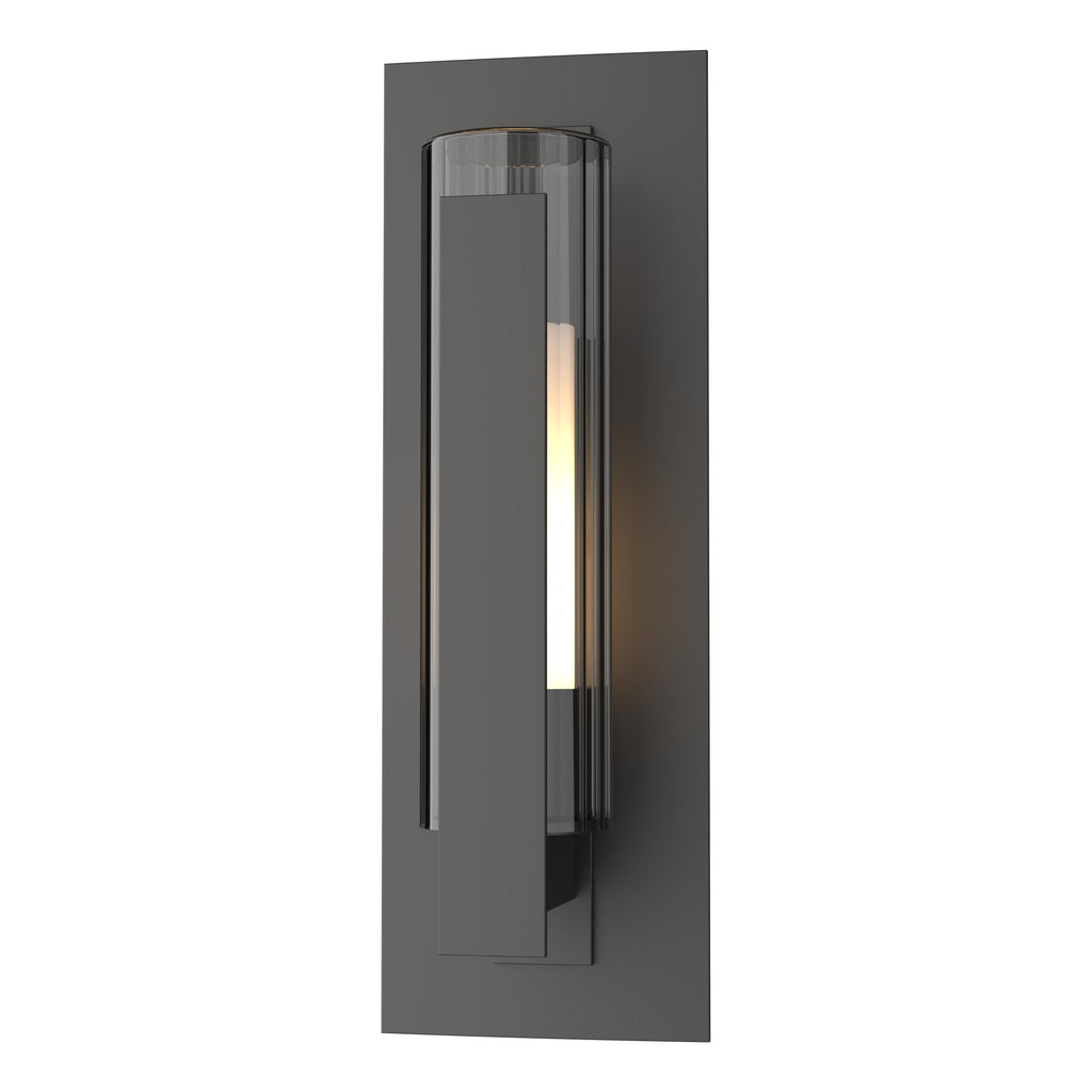 Hubbardton Forge Vertical Bar Fluted Glass Small Outdoor Sconce