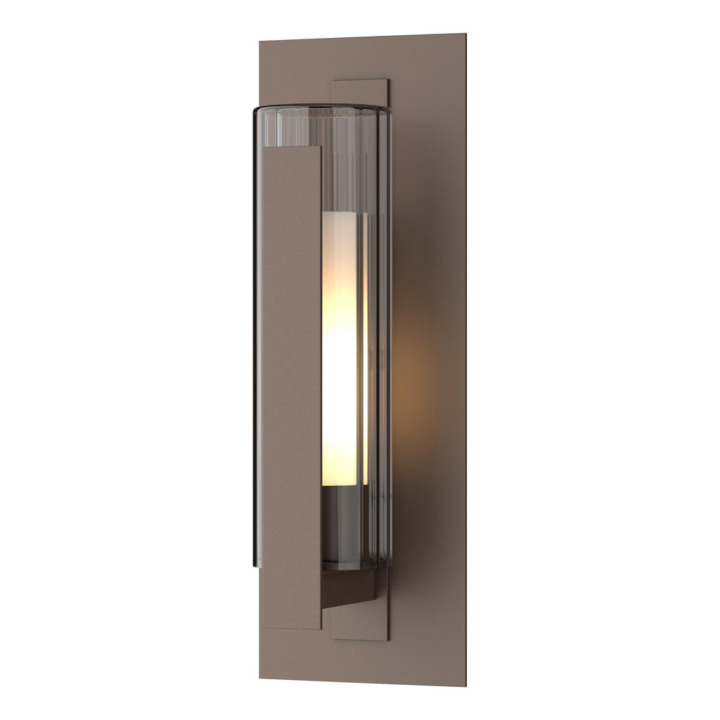 Hubbardton Forge Vertical Bar Fluted Glass Medium Outdoor Sconce