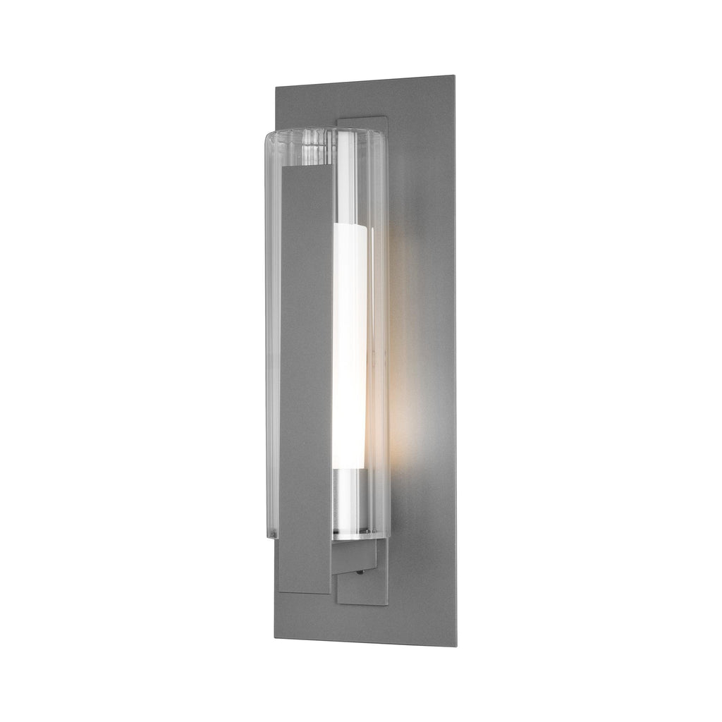 Hubbardton Forge Vertical Bar Fluted Glass Medium Outdoor Sconce