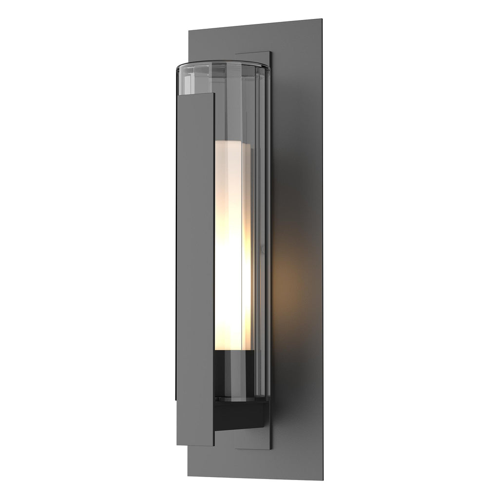 Hubbardton Forge Vertical Bar Fluted Glass Large Outdoor Sconce