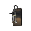 Hubbardton Forge Coastal Black Clear Glass (Zm) Erlenmeyer Small Outdoor Sconce