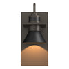 Hubbardton Forge Coastal Dark Smoke Coastal Black Erlenmeyer Dark Sky Friendly Outdoor Sconce