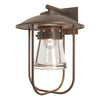 Hubbardton Forge Coastal Bronze Clear Glass (Zm) Erlenmeyer Large Outdoor Sconce