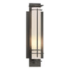 Hubbardton Forge Coastal Dark Smoke Opal Glass (Gg) After Hours Small Outdoor Sconce