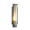 Hubbardton Forge Coastal Burnished Steel Opal Glass (Gg) After Hours Small Outdoor Sconce