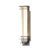 Hubbardton Forge Coastal Burnished Steel Opal Glass (Gg) After Hours Outdoor Sconce