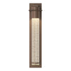 Hubbardton Forge Coastal Bronze Seeded Clear Glass (Ii) Airis Medium Dark Sky Friendly Outdoor Sconce